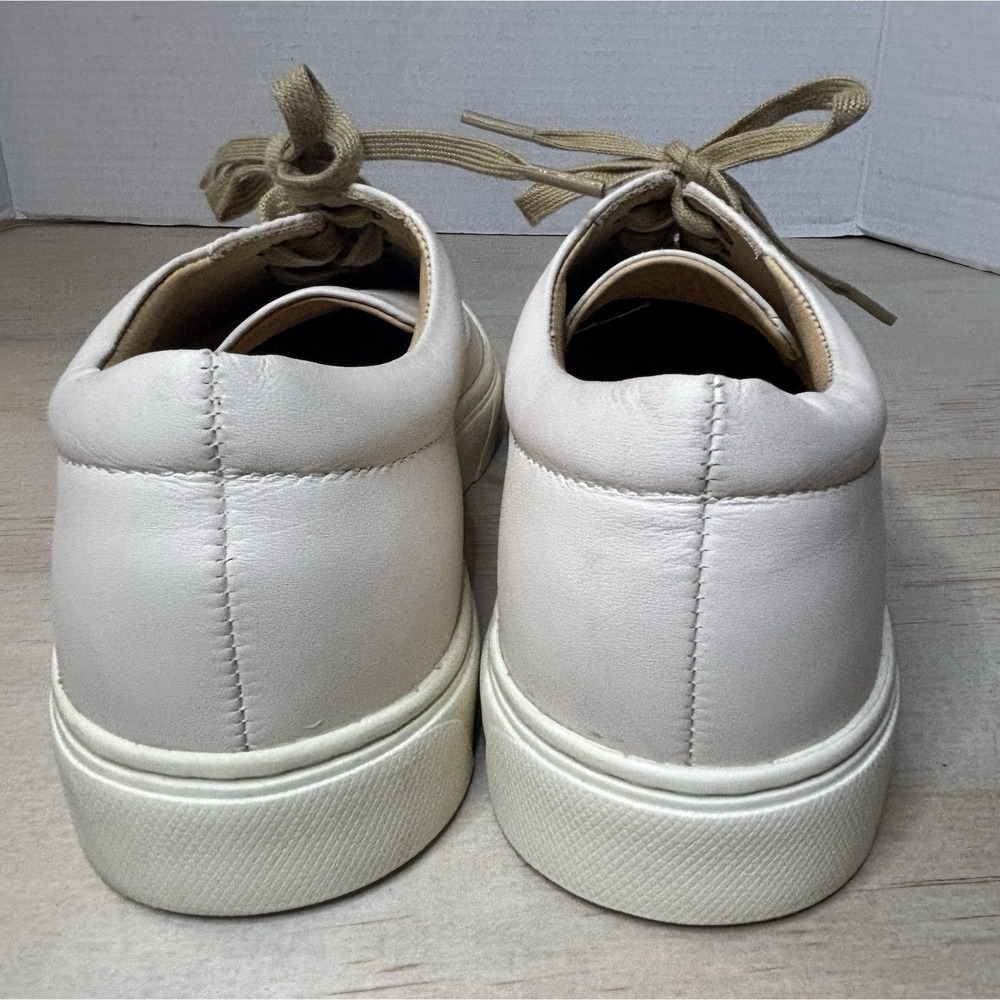 Nisolo Leather Elayna Lace Up Off White Sneaker Ladies Size 8.5 - Picture 4 of 10